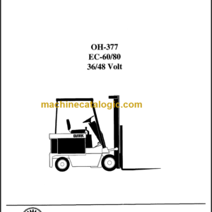 CLARK EC60 80 OVERHAUL MANUAL