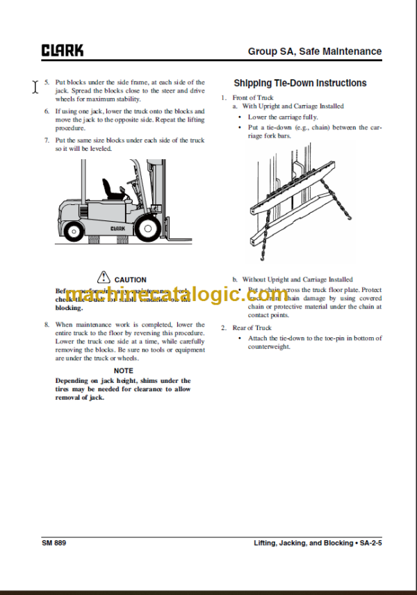 CLARK GEX40 45 50 (Rev 2.2) SERVICE MANUAL0