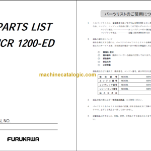 FURUKAWA HCR1200-ED PART LIST