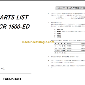 FURUKAWA HCR1500-ED PART LIST