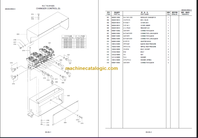 210aFURUKAWA HCR1500-ED PART LIST