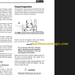 CLARK GPX DPX 30 35 40 50 55 SERVICE MANUAL