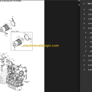 HYUNDAI R25Z-9AK CRAWLER EXCAVATOR PARTS MANUAL