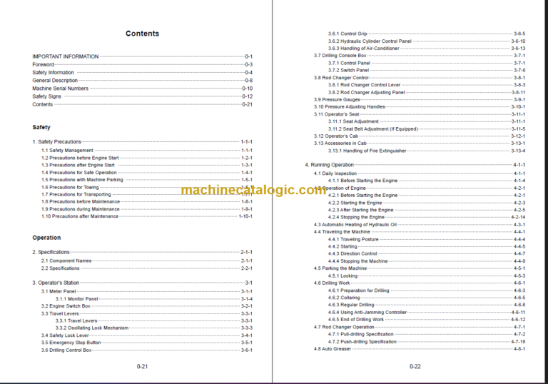 FURUKAWA HCR1500-ED OPERATION MANUAL