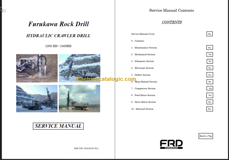 FURUKAWA HCR1200-ED HCR1500-ED SERVICE MANUAL