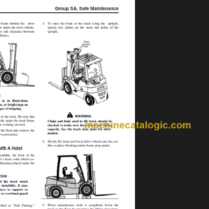 CLARK GTS 20 25 30 33D L SERVICE MANUAL