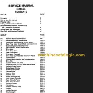 CLARK ESM12-25 SERVICE MANUAL