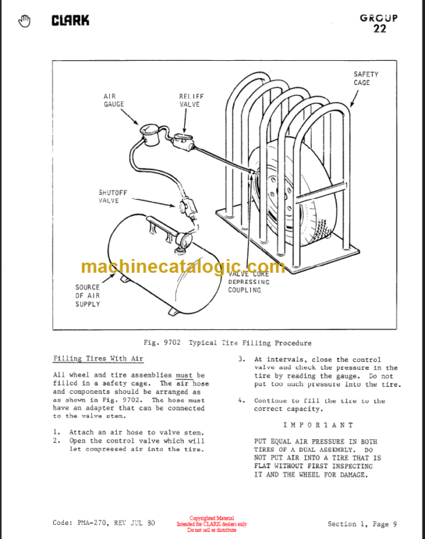 CLARK C300 40 50 Planned Maint & Adj Manuals