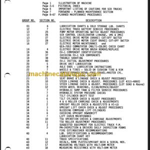 CLARK E235 Planned Maint & Adj Manuals