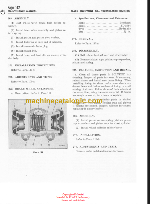 CLARK CLARKTOR 6 PARTS BOOK