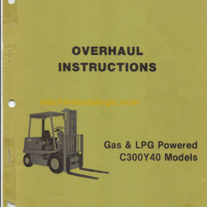 CLARK C300Y40 MODELS OVERHAUL INSTRUCTIONS