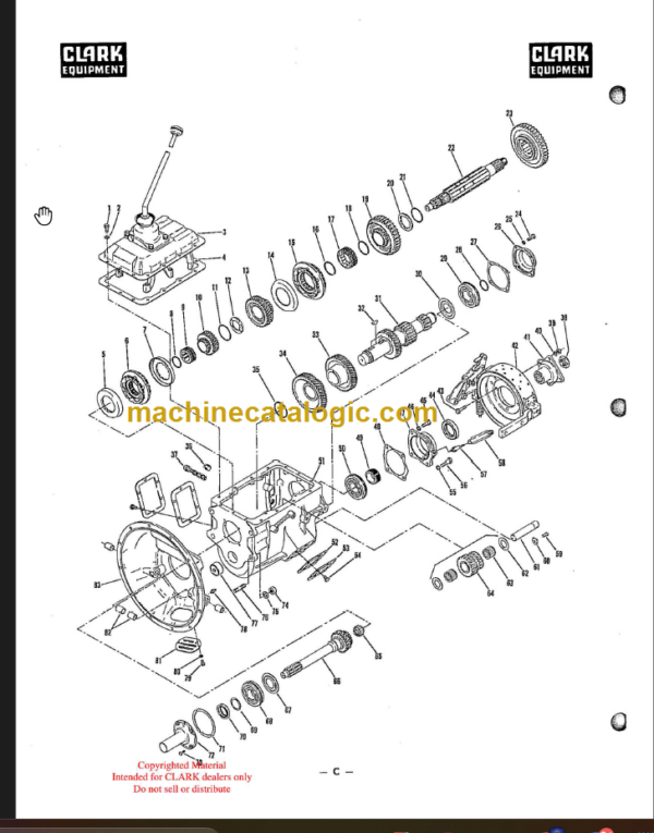 CLARK 280V TRANSMISSION SERVICE MANUAL – Machine Catalogic