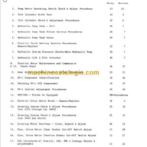 CLARK E235 EV-1 Planned Maint & Adj Manuals