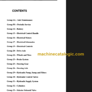 CLARK ESM-2 12 THRU 25 SERVICE MANUAL