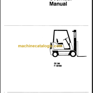 CLARK IT30 40B OVERHAUL MANUAL