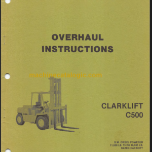 CLARK C500 OH-433 OVERHAUL INSTRUCTIONS