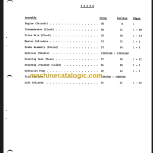 CLARK C500 OH-433 OVERHAUL INSTRUCTIONS