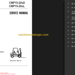 CLARK CMP15-20SD SL SERVICE MANUAL