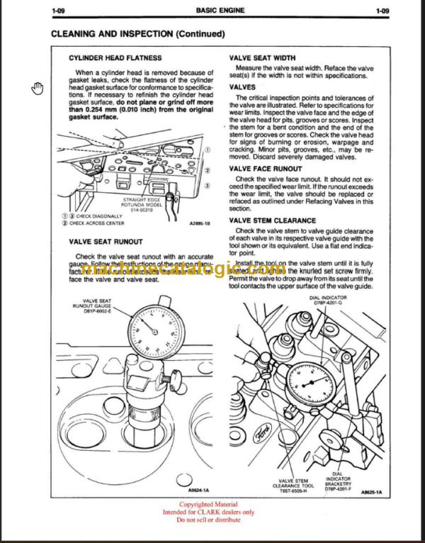 CLARK GT30E 50E 60E SERVICE MANUAL