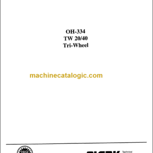 52CLARK TW 20 40 (OH-334) Overhaul Manual