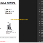 CLARK CRX 10 13 14 15 18 20 25 SERVICE MANUAL