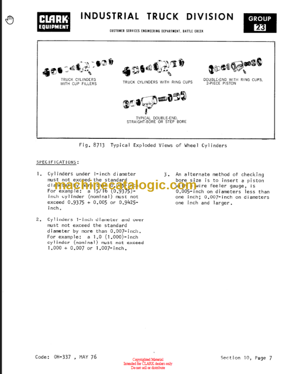 CLARK TW 20 40 (OH-334) Overhaul Manual