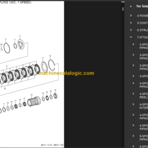 HYUNDAI R180LC-7 CRAWLER EXCAVATOR PARTS MANUAL