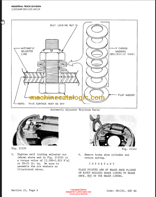 CLARK TW 20 40 (OH-334) Overhaul Manual