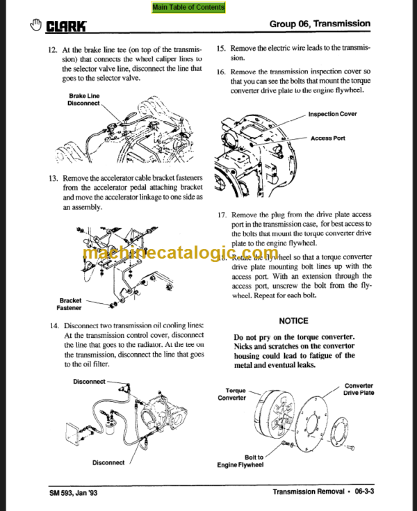 CLARK GPX 35 40 50E SERVICE MANUAL