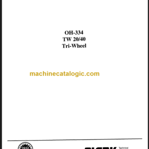 CLARK TW 20 40 OVERHAUL MANUAL