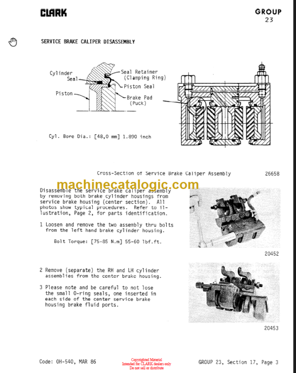 CLARK TM247 OVERHAUL MANUAL