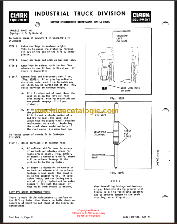 CLARK C500 OH-429 OVERHAUL INSTRUCTIONS3