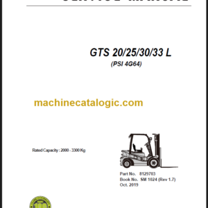 CLARK GTS20 25 30 33L SERVICE MANUAL