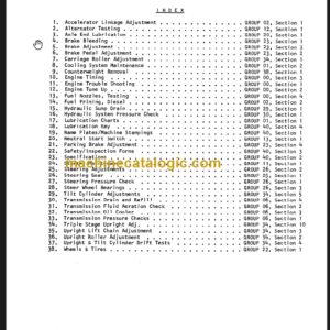 CLARK C355 AND Y355 Planned Maint & Adj Manuals