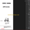 CLARK CMP15-20 D L SERVICE MANUAL