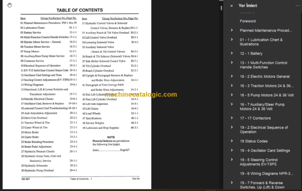 CLARK NPR17 20 345 SERVICE MANUAL