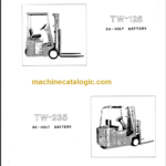 CLARK TW-125 Planned Maint & Adj Manuals