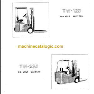 CLARK TW-125 Planned Maint & Adj Manuals