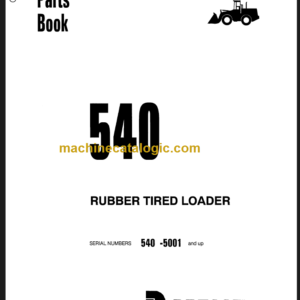 DRESSER PMA-540 RUBBER TIRE LOADER PARTS BOOK