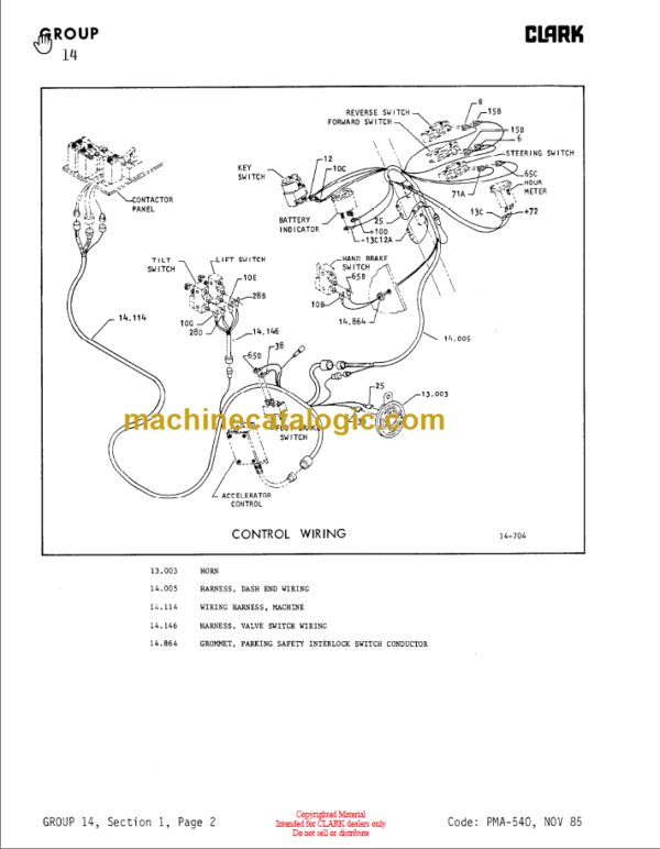 DRESSER PMA-540 RUBBER TIRE LOADER PARTS BOOK