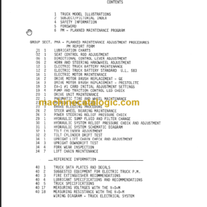 CLARK PMA-510 ECA-EPA PLANNED MAINTENANCE