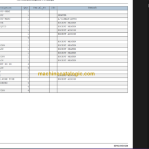 HYUNDAI R305LC-7 CRAWLER EXCAVATOR PARTS MANUAL