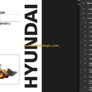 HYUNDAI HL730TM-3 WHEEL LOADER PARTS MANUAL