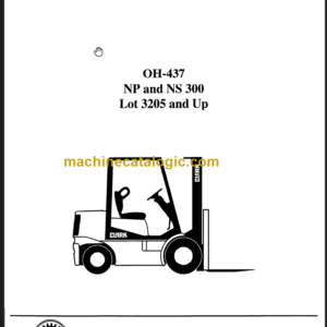 CLARK NP NS300 OVERHAUL MANUAL