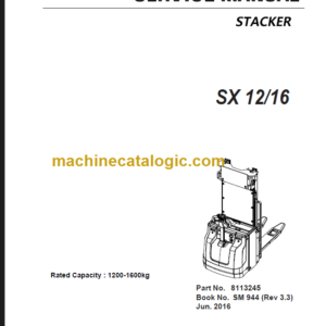 CLARK SX12 16 SERVICE MANUAL