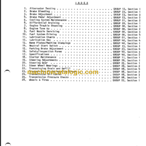 CLARK CTA30 40 50D Planned Maintenance