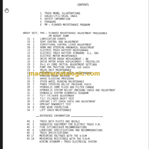 CLARK ECA EPA Planned Maint & Adj Manuals