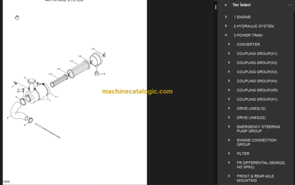 HYUNDAI HL730TM-3 WHEEL LOADER PARTS MANUAL