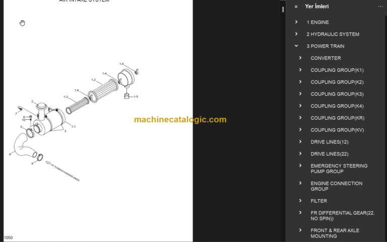 HYUNDAI HL730TM-3 WHEEL LOADER PARTS MANUAL