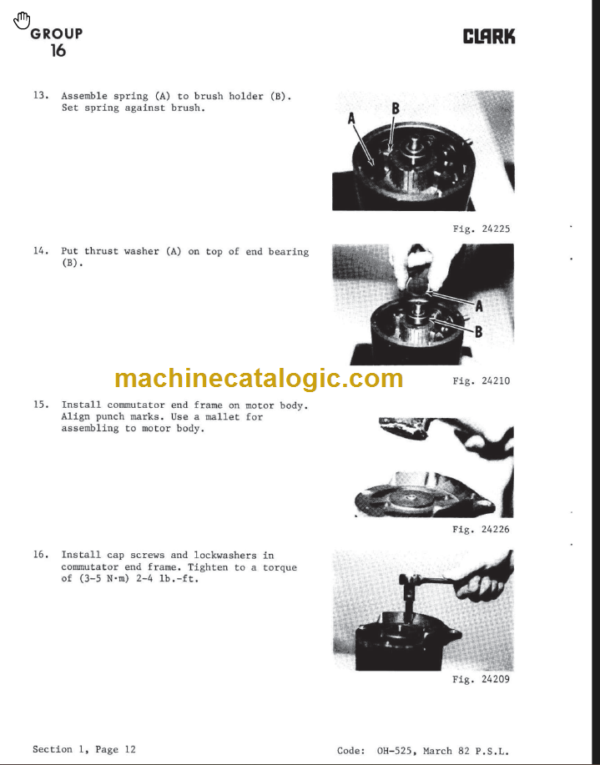 CLARK PW15 18 PW186 (OH-525) Overhaul Manual